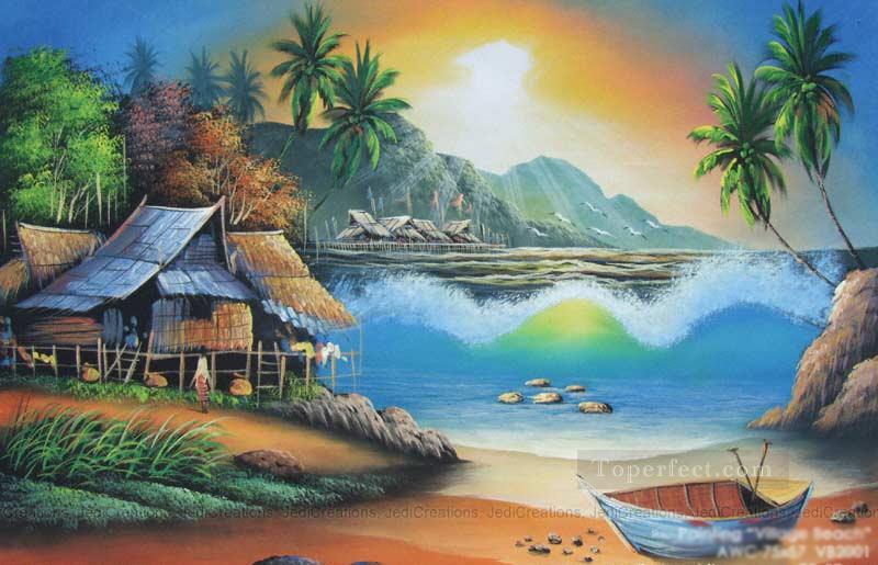 fantastic beach Oil Paintings